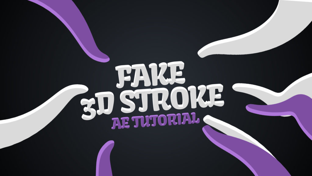 fake 3d stroke in after effects