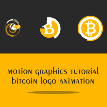Motion graphics Bitcoin logo