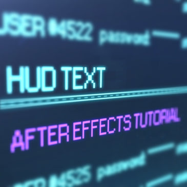HUD text After Effects tutorial
