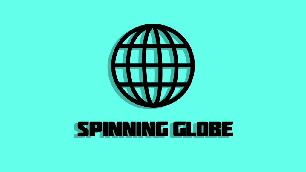 Spinning globe animation