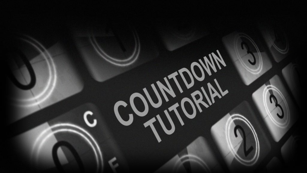 countdown retro animation