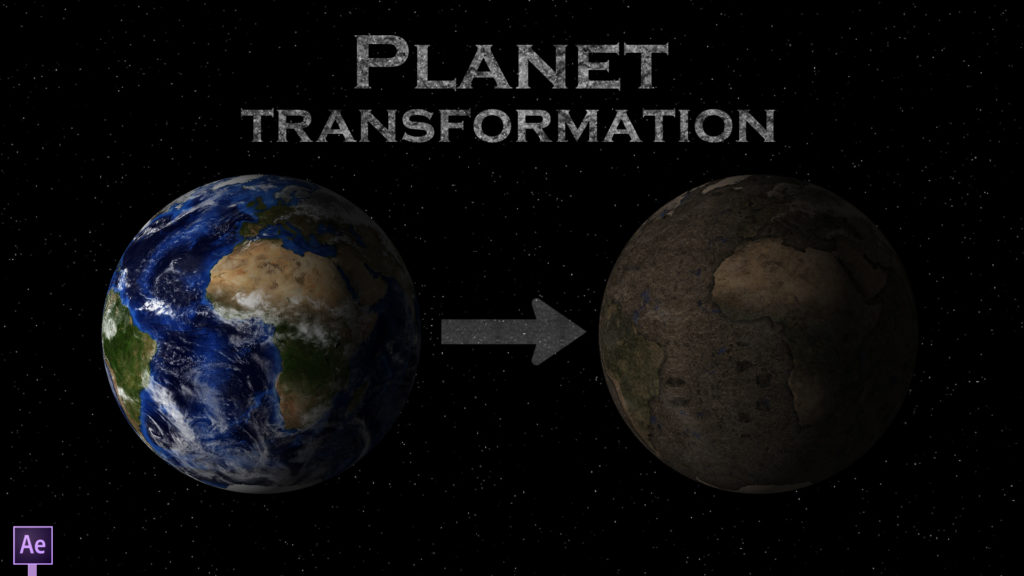 planet transformation in after effects