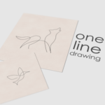One line drawing animation