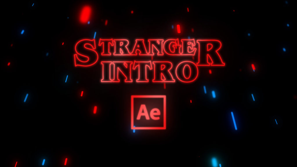 Stranger Things intro in after effects