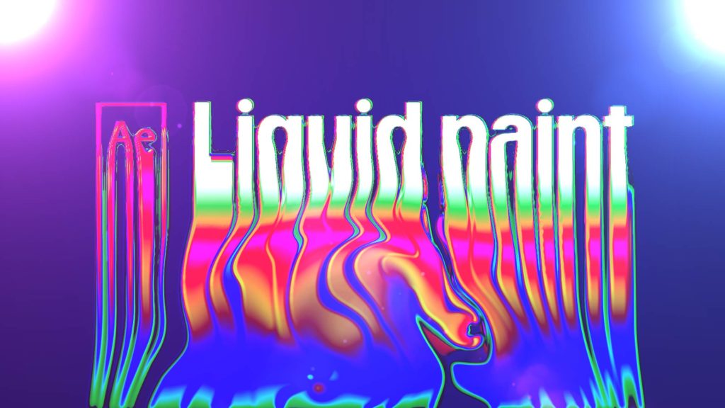 liquid paint animation