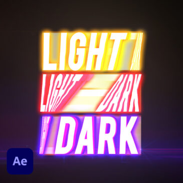Kinetic typography slide in After Effects