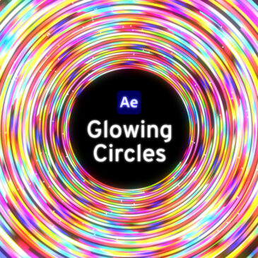 Glowing circles After Effects tutorial